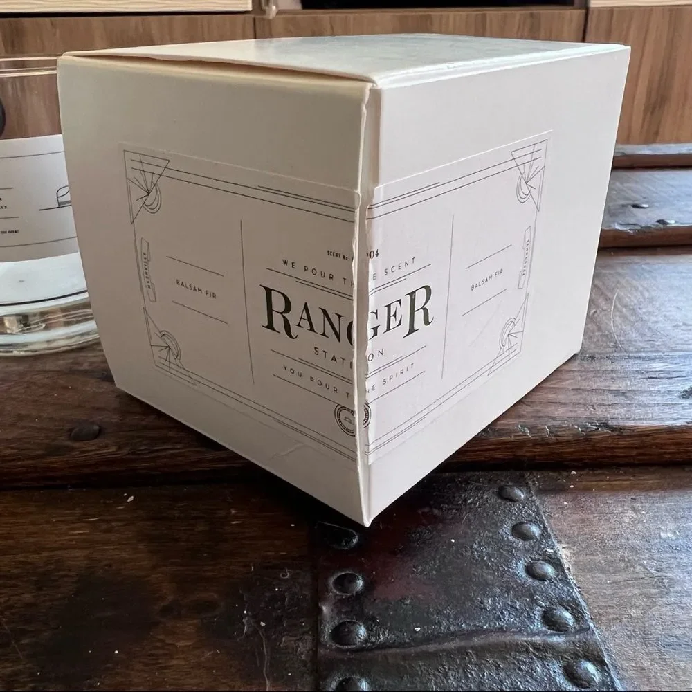 4/$20 Ranger Station empty candle jar cocktail glass
